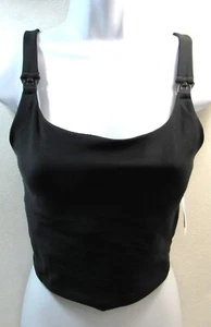 Old Navy Maternity Nursing Sports Bra PowerSoft Size Small Black New - Picture 1 of 10
