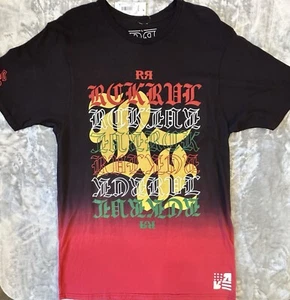 ROCK REVIVAL Graphic T-Shirt Men’s Large Black/ Red SS RR Logo Cool Edgy Punk - Picture 1 of 8