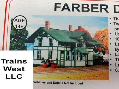 HO American Model Builders Laser Kit Farber Depot #111 KA17 - Image 1 of 4