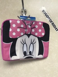 Disney Minnie Mouse Padded Media Case Cover Sleeve Zipper Pink 8"x10"x1" - Picture 1 of 4