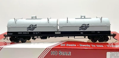 HO RED CABOOSE RR-32520-12 100 TON EVANS COIL CAR CHICAGO NORTHWESTERN CNW 39649 - Image 1 of 2