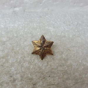 Vintage Girl Scout Membership 6 Point Gold Star Single Post Clutch Back - Picture 1 of 4