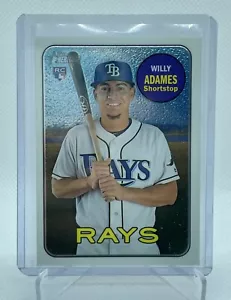 2018 Topps Heritage High Number Chrome /999 Willy Adames #THC-643 Rookie RC - Picture 1 of 2