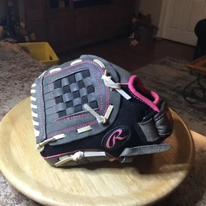 Rawlings ST1000FPM 10" Storm Series Jugend Baseball Handschuh Mädchen LHT schwarz & pink - Bild 1 von 10