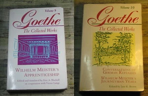 GOETHE The Collected Works Volumes 9 & 10 Wilhelm Meister's German Refugees 1995 - Picture 1 of 24