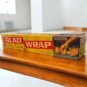 Vintage Textured Glad Wrap Unopened Box 1970's? Made by Union Carbide Corp - Picture 1 of 2