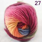 SALE NEW Chunky Colorful Hand Knitting Scores Wool Yarn Blue Orange Yellow Purpl