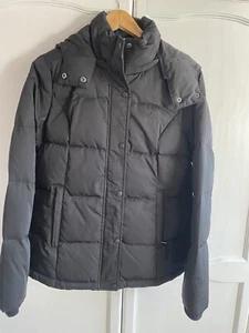 WOMENS CREW CLOTHING COMPANY UK14 BLACK DOWN PUFFER JACKET COAT - Picture 1 of 4