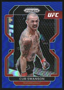 2022 Panini Prizm UFC Prizms Blue #141 Cub Swanson /199
