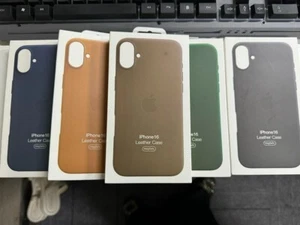 For iphone 16 Pro Max 6.7'' 16 6.1'' Original Leather Phone Case With Magsafe - Photo 1 sur 21