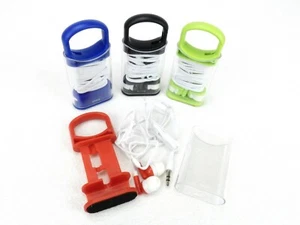 Combination Ear Buds w/Phone Stand Keeper Case, Color Choices, #UQ7702 - Picture 1 of 12