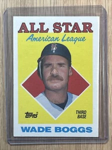 WADE BOGGS - 1988 TOPPS TIFFANY ALL STAR #388 HOF BOSTON RED SOX - Picture 1 of 2
