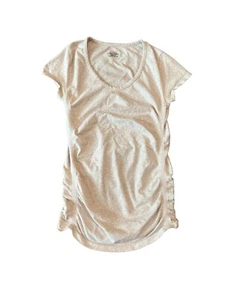 Prendas deportivas para mujer Athleta manga corta cuello redondo avena talla mediana - Imagen 1 de 6