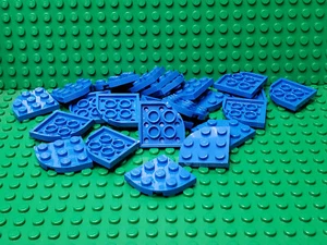 ** LOTE 25 CT ** Lego NUEVO azul 3 x 3 piezas de placa de esquina redondeada - Imagen 1 de 1