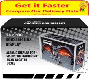 ULTRA PRO ACRYLIC DISPLAY STORAGE BOX fits Magic The Gathering MTG Booster Box - Picture 1 of 9