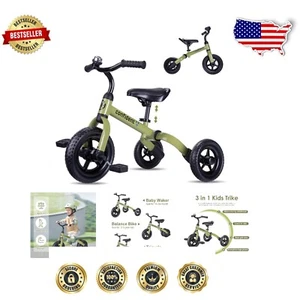 Durable 3-in-1 Toddler Tricycle & Balance Bike for Outdoor Fun, Easy Assemble - Picture 1 of 10