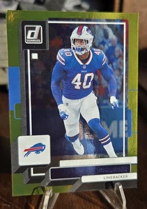 2022 Panini Donruss VON MILLER GOLD PRESS PROOF NO NAME  #19 BUFFALO BILLS 🔥🐸 - Picture 1 of 5