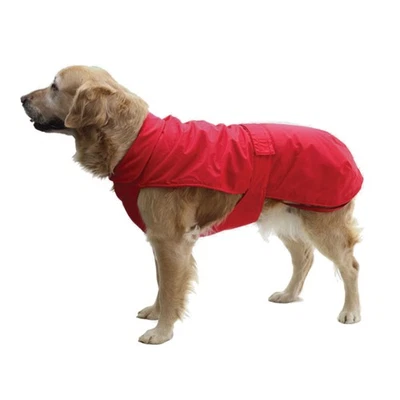 Fashion Dog Rain Coat With Fleece - Red - 65 CM Dog Coat Rain - Image 1 of 3
