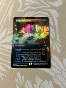 Hollowmurk Siege 387 Borderless Foil Tarkir Dragonstorm TDM MTG Magic Pack Fresco - Foto 1 di 2