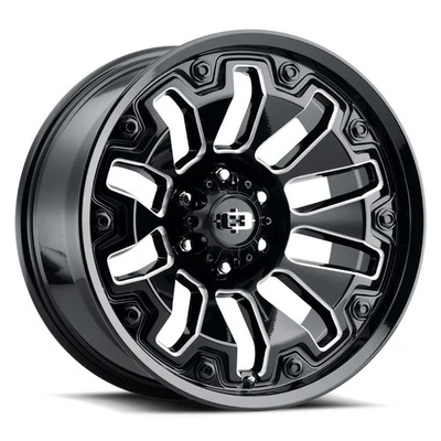 Vision Off-Road Wheels 362 20x10 -25 Gloss Black Milled 6x135 (QTY 1) - Imagem 1 de 4