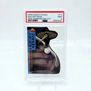 2008 Kung Fu Panda Master Crane #T5 PSA 9 Foil Die Cut Ink Works - Picture 1 of 2