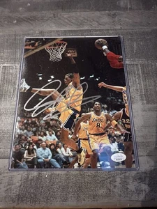 Foto autografiada firmada por Dennis Rodman de 8x10 certificado de autenticidad JSA LA Lakers Chicago Bulls - Imagen 1 de 4