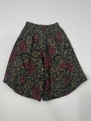Pantalones Cortos Giorgio Armani Vintage Floral Peonía Lana Tapiz Italia Mujeres Talla 38 Foto 1 de 4