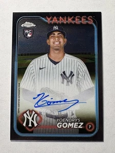 2024 Topps Chrome Update Yoendrys Gomez #RA-YG Autographs New York Yankees - Picture 1 of 2