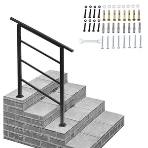 Kit de barandillas para peldaños exteriores apto para barandilla de escalera exterior de 1 o 3 peldaños - Imagen 1 de 10