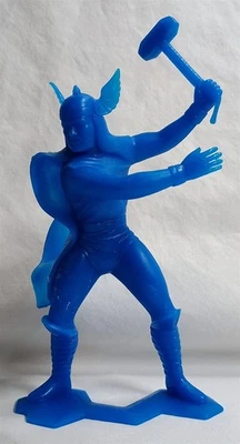 Figura de juguete de plástico azul Thor de colección 5 7/8" 1967 Marvel Comics Marx Foto 1 de 4