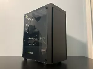 Custom gaming PC blackout Ryzen 5 1500x and RX 570 8GB - new - Picture 1 of 7