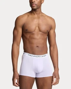 Polo Ralph Lauren Men's 100% Cotton 3 Classic Fit White Trunks - Size S - Picture 1 of 5