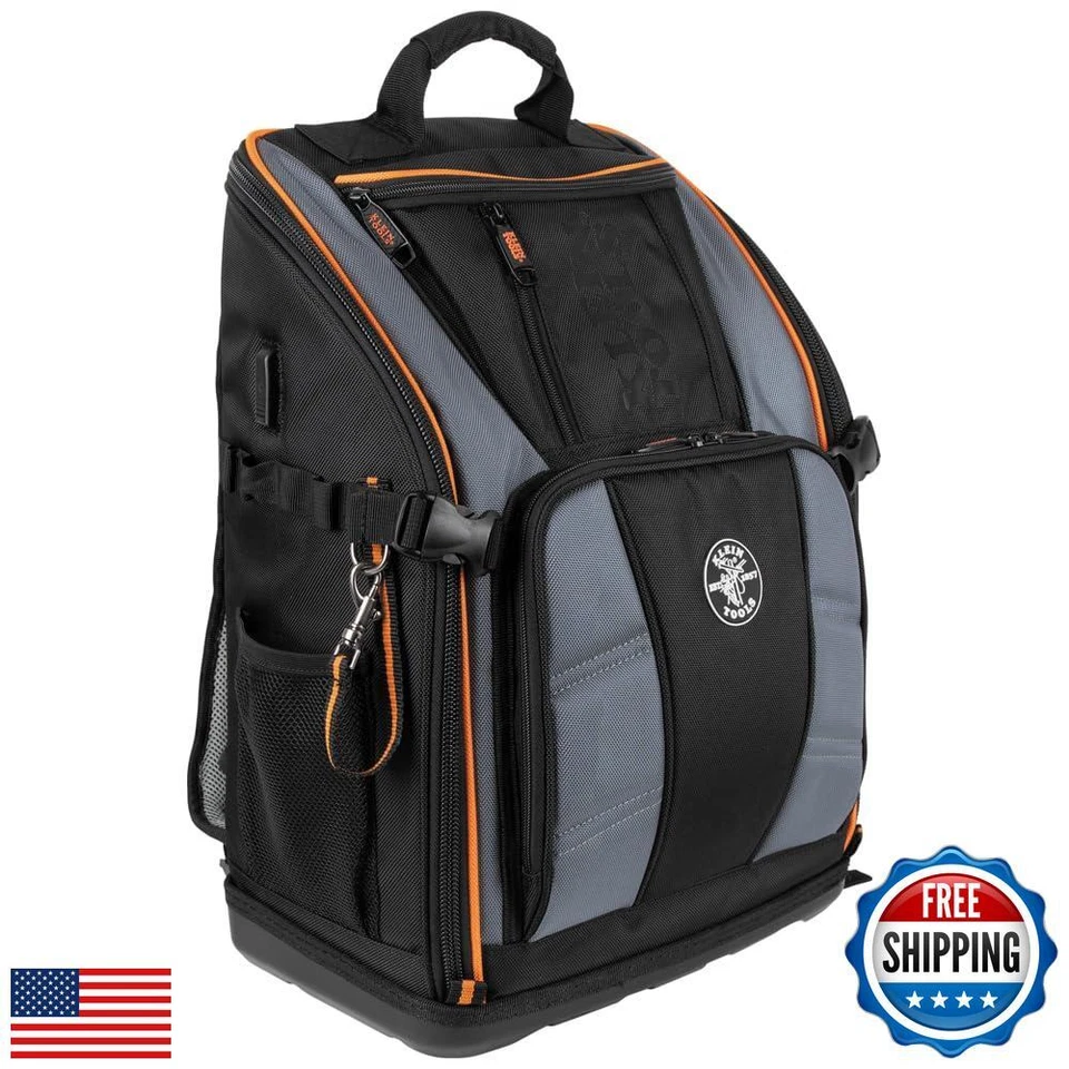 Klein Tools 62482 Tool Backpack, Tool-Station Pro Heavy-Duty Organizer with 2 - Image 1 of 4