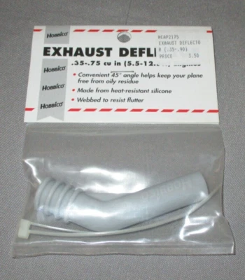 Hobbico HCAP2175 Exhaust Deflector .35-.75 cu in Engines NOS - Image 1 of 4