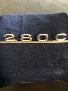 Mercedes Early W114 280C Coupe Rear deck lid OEM 1 Emblem Rare Discontinued - Bild 1 von 11