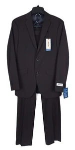 Kenneth Cole Reaction Men's Slim-Fit Stretch 2-Piece Suit Navy Red 36R 29x32 NWT - Picture 1 of 13