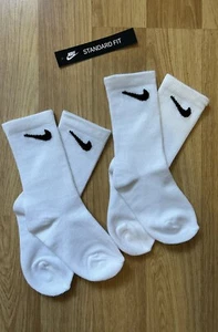 Nike Everyday Crew Cotton 2 Pairs Socks XXS Kids Junior Infant Children Boy Girl - Picture 1 of 6