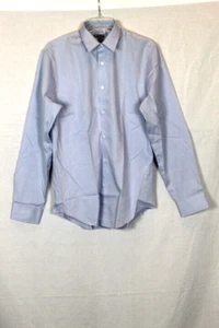 Edwards Blue Men's Long Sleeve Dress Shirt Button Up Size M 010 - Picture 1 of 6