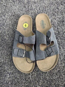 New Woodstock Mens Style Leather Sued sandals slip on slides Size 9 - Picture 1 of 8