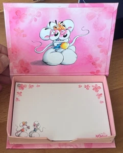 Rosa Diddl - Zettelbox Notizzettel m Zetteln Flowe Diddl + Diddlina Blumenstrauß - Bild 1 von 3