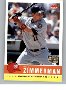 2006 Fleer Tradition #113 Ryan Zimmerman (RC) (ref 144595) - Picture 1 of 2