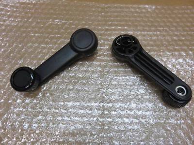 1990-1997 Genuine Mazda Miata Crank Manual Window Regulator Door Handles BLACK - Image 1 of 2