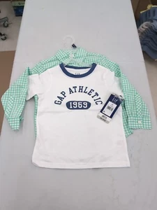 Gap Kids Boys Woven Shirt Set Size XS 4/5 Optic White AM13 - Picture 1 of 4