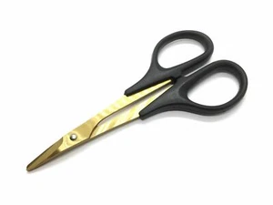 Hobby Scissors Curved Titanium Coated for RC Car Truck Lexan Body - Picture 1 of 1