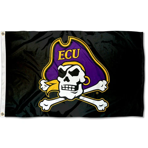 East Carolina Pirates Pirate Flag Large 3x5 Cover