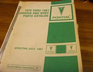 1976-1981 Pontiac Bonneville Parts Catalog Manual 1977 1978 1979 1980 - Picture 1 of 3
