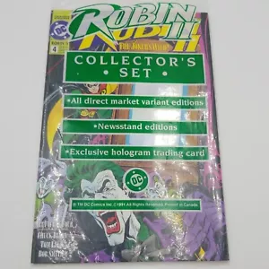 Robin II The Joker's Wild Collectors Set #4 sigillato con carta e 2 fumetti 1991 DC - Foto 1 di 12