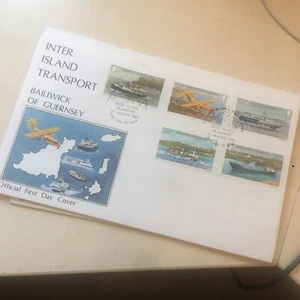 Guernsey First Day Cover FDC 1981 INTER ISLAND TRANSPORT Unaddressed WCP - Picture 1 of 2