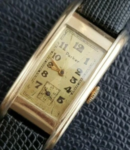 Vintage Curvex Parker Naturally Aged  MultiTone Dial,New Glass,Band & $erviced - Picture 1 of 12
