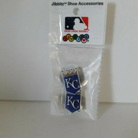 KANSAS CITY ROYALS SHOE CHARMS FIT CROC MLB JIBBITZ Cover